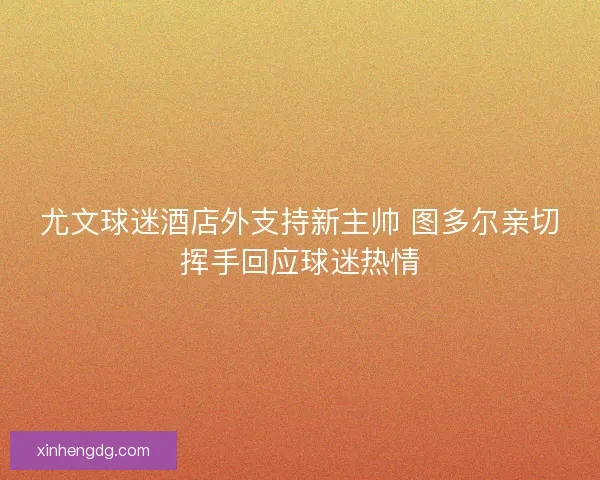 尤文球迷酒店外支持新主帅 图多尔亲切挥手回应球迷热情